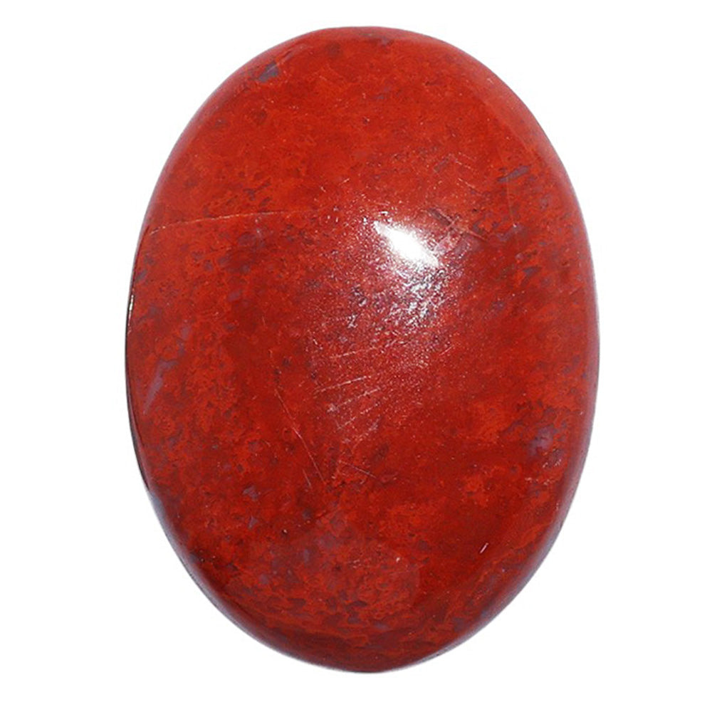Red Moss Agate 23.6x32.1x6 mm Oval Shape Polished Gemstone LS73-07250