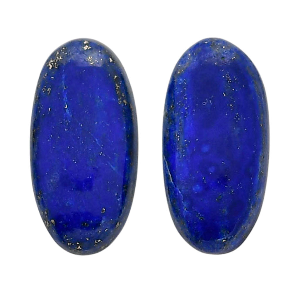 Lapis Lazuli Pair 10x20.25x5 mm Oval Shape Polished Gemstone LS74-04502