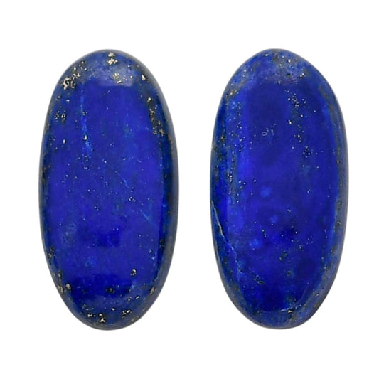 Lapis Lazuli Pair 10x20.25x5 mm Oval Shape Polished Gemstone LS74-04502