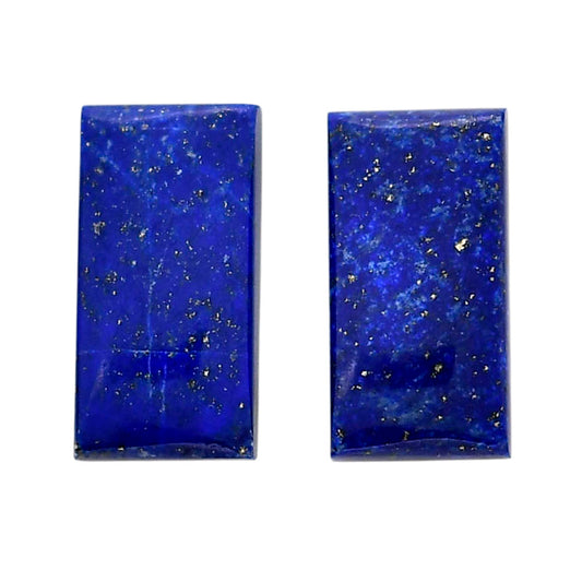 Lapis Lazuli Pair 10.2x20.2x4.5 mm Baguette Shape Polished Gemstone LS74-04504