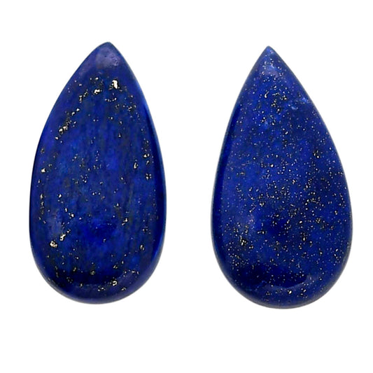 Lapis Lazuli Pair 11.5x21.3x5 mm Pear Shape Polished Gemstone LS74-04514