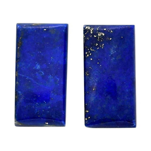Lapis Lazuli Pair 10x20x4.5 mm Baguette Shape Polished Gemstone LS74-04515