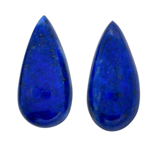 Lapis Lazuli Pair 9.9x20.4x5 mm Pear Shape Polished Gemstone LS74-04517