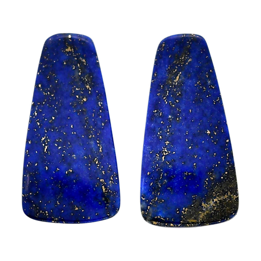 Lapis Lazuli Pair 13.4x26x3.5 mm Fancy Shape Polished Gemstone LS74-04523