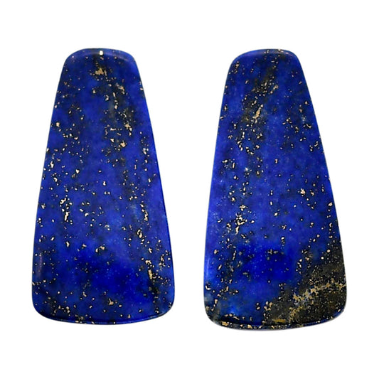 Lapis Lazuli Pair 13.4x26x3.5 mm Fancy Shape Polished Gemstone LS74-04523