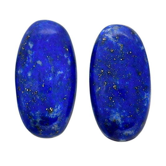 Lapis Lazuli Pair 11.2x21.3x5.5 mm Oval Shape Polished Gemstone LS74-04528