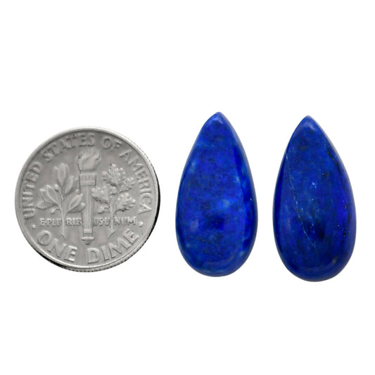 Lapis Lazuli Pair 10.15x20.3x5 mm Pear Shape Polished Gemstone LS74-04529