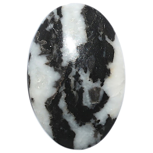 Black Zebra Jasper 20x29.9x6.2 mm Oval Shape Polished Gemstone LS75-08190