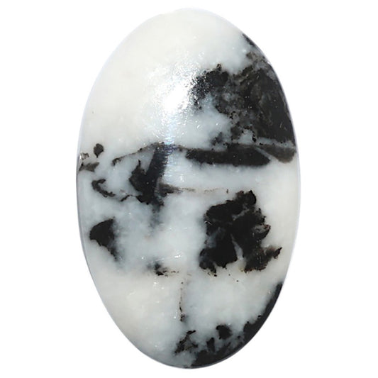 Black Zebra Jasper 1.97x31.7x5.4 mm Oval Shape Polished Gemstone LS75-08193
