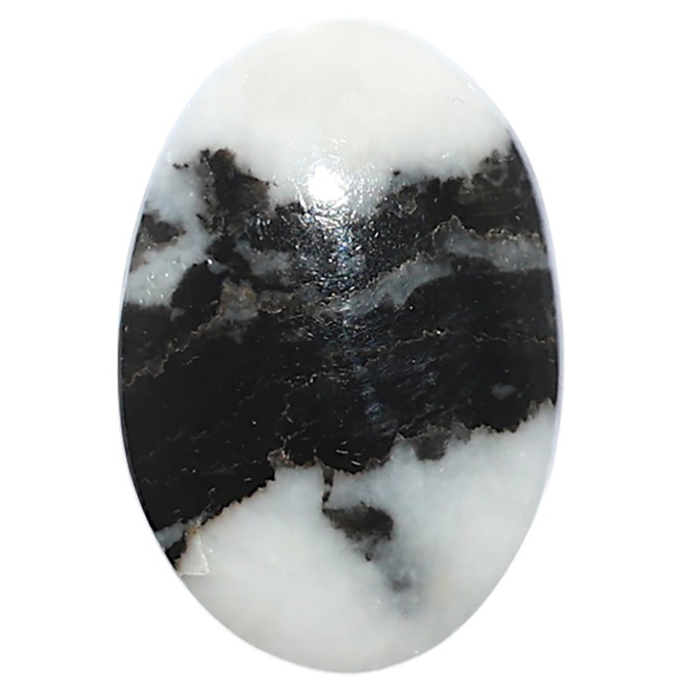 Black Zebra Jasper 17.6x26x5 mm Oval Shape Polished Gemstone LS75-08202