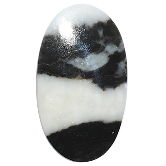 Black Zebra Jasper 14.6x25.15x4.5 mm Oval Shape Polished Gemstone LS75-08203