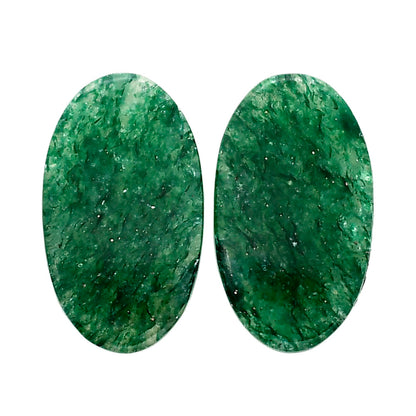 Green Aventurine Pair 13.6x23.7x4 mm Oval Shape Polished Gemstone LS76-04794