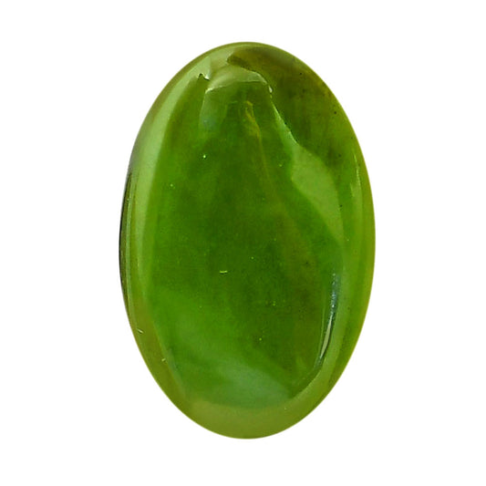 Nephrite Jade 18.8x30.6x5.5 mm Oval Shape Polished Gemstone LS76-05931