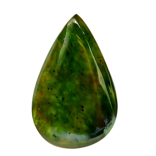 Nephrite Jade 20.6x32.4x4.7 mm Pear Shape Polished Gemstone LS76-05932