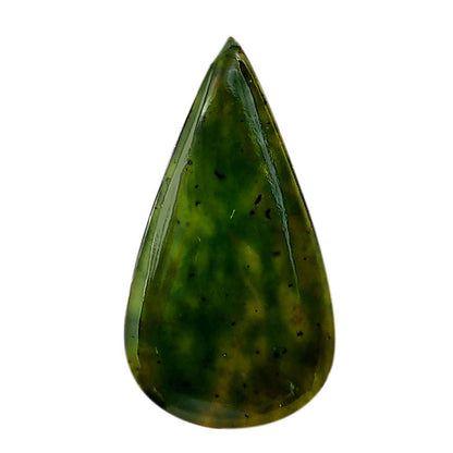 Nephrite Jade 16.3x29.5x5 mm Pear Shape Polished Gemstone LS76-05934