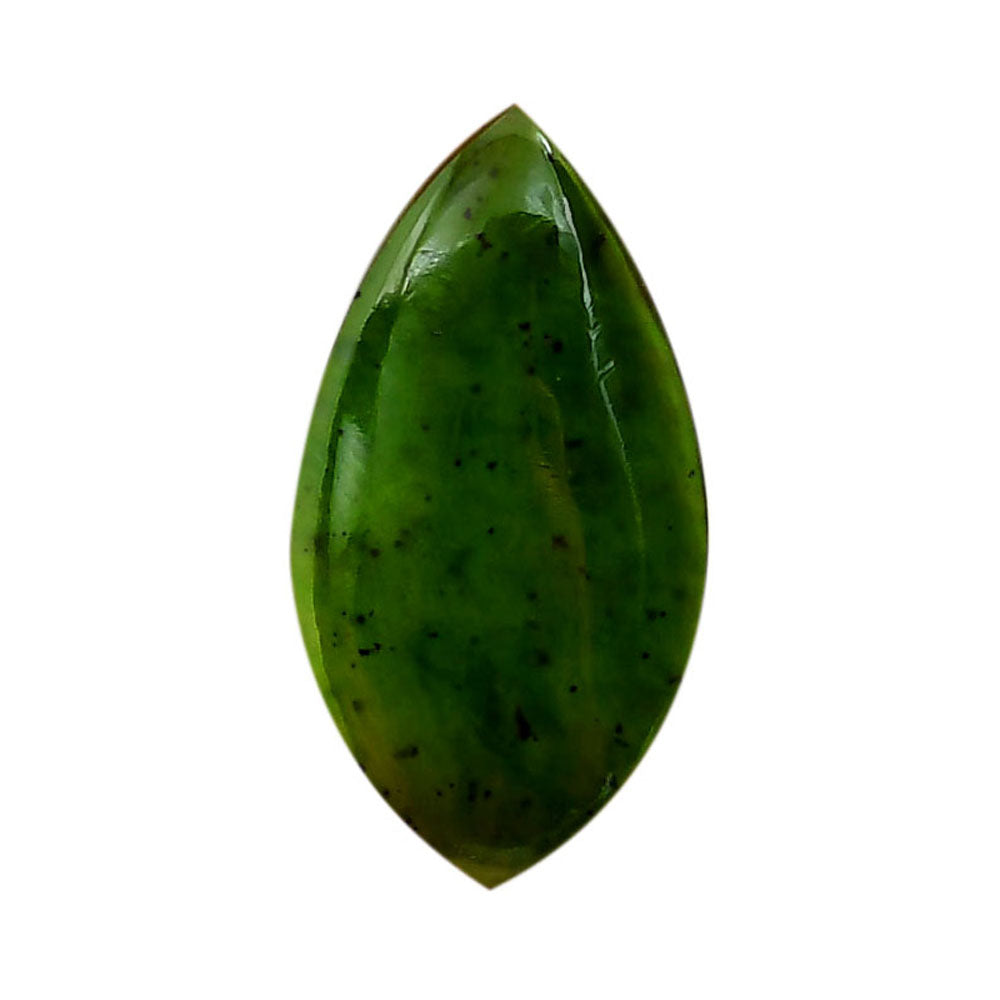 Nephrite Jade 17.2x32x4.3 mm Marquise Shape Polished Gemstone LS76-05935