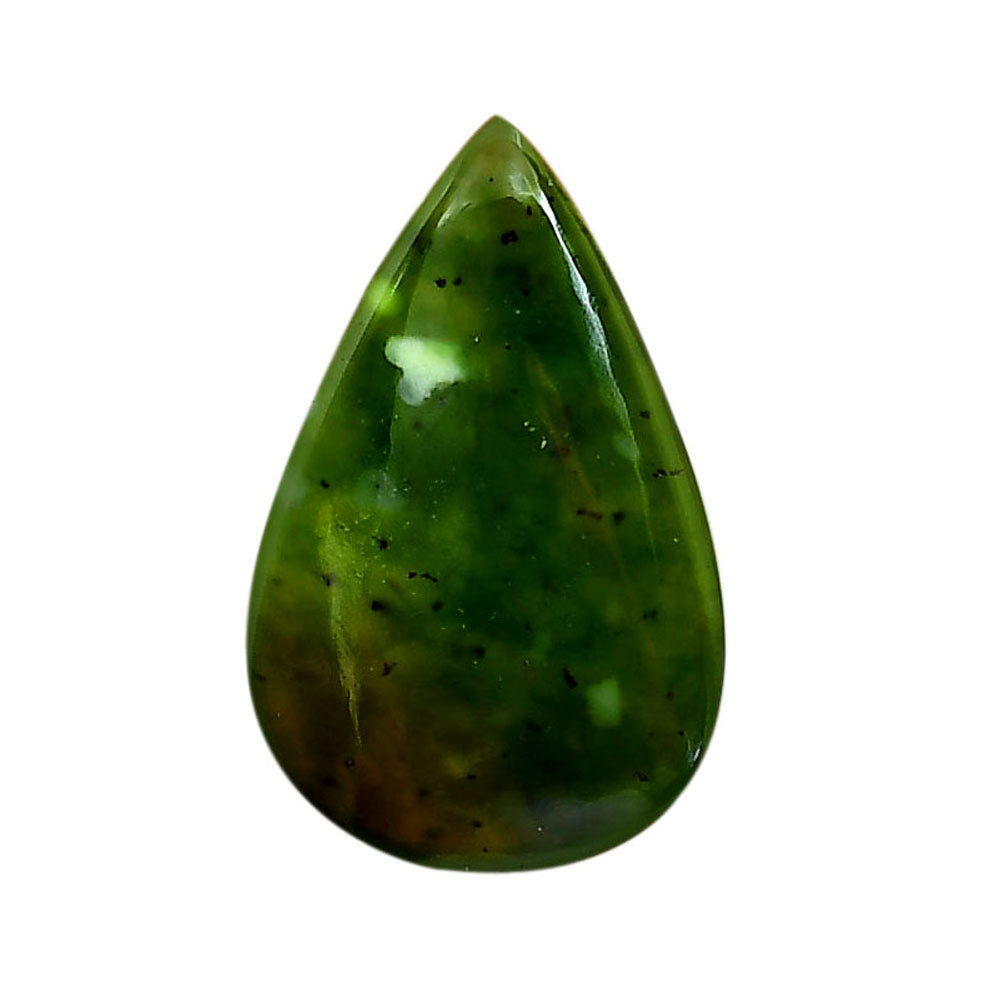 Nephrite Jade 20x31.25x5 mm Pear Shape Polished Gemstone LS76-05937