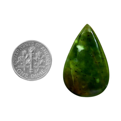 Nephrite Jade 20x31.25x5 mm Pear Shape Polished Gemstone LS76-05937
