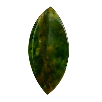 Nephrite Jade 16x33.6x4.8 mm Marquise Shape Polished Gemstone LS76-05938