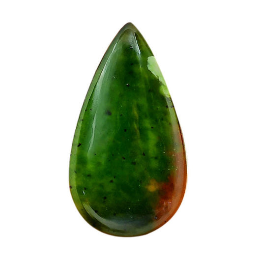 Nephrite Jade 20.6x37.1x5.5 mm Pear Shape Polished Gemstone LS76-05939