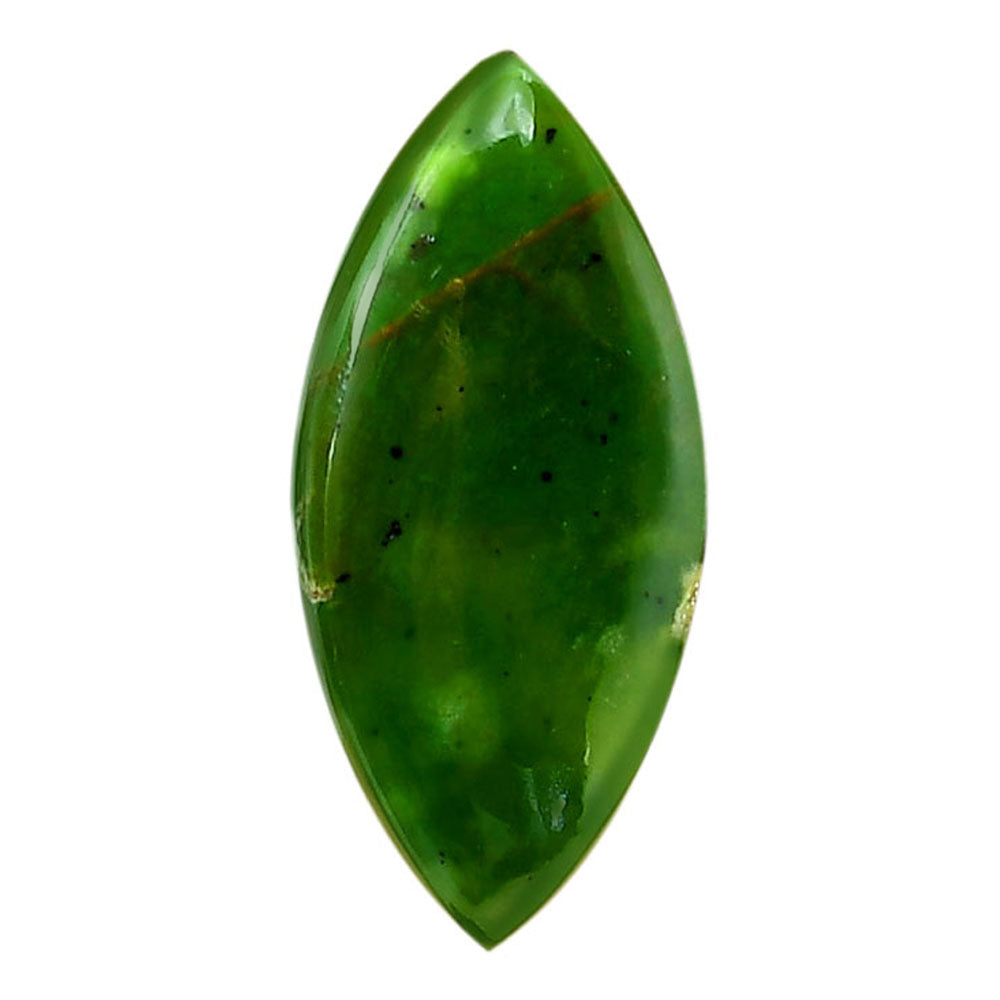 Nephrite Jade 15.9x34.1x4.5 mm Marquise Shape Polished Gemstone LS76-05944