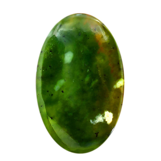 Nephrite Jade 21.2x33.5x5 mm Oval Shape Polished Gemstone LS76-05945