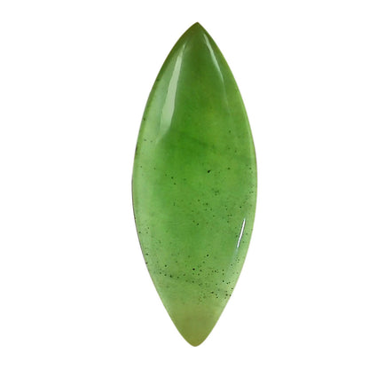 Nephrite Jade 15x38x4.4 mm Marquise Shape Polished Gemstone LS76-05946
