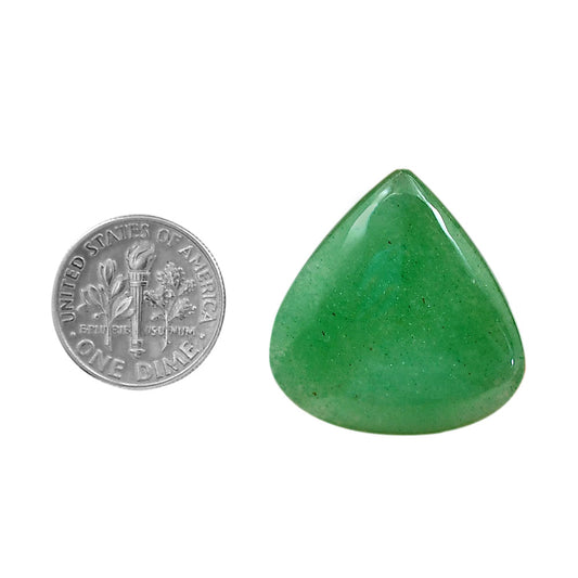 Green Aventurine 27.5x27.1x5 mm Heart Shape Polished Gemstone LS76-06218