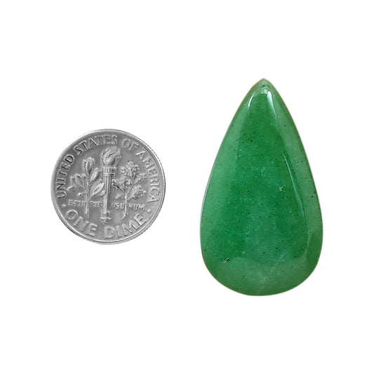 Green Aventurine 18.5x33.3x5.5 mm Pear Shape Polished Gemstone LS76-06221