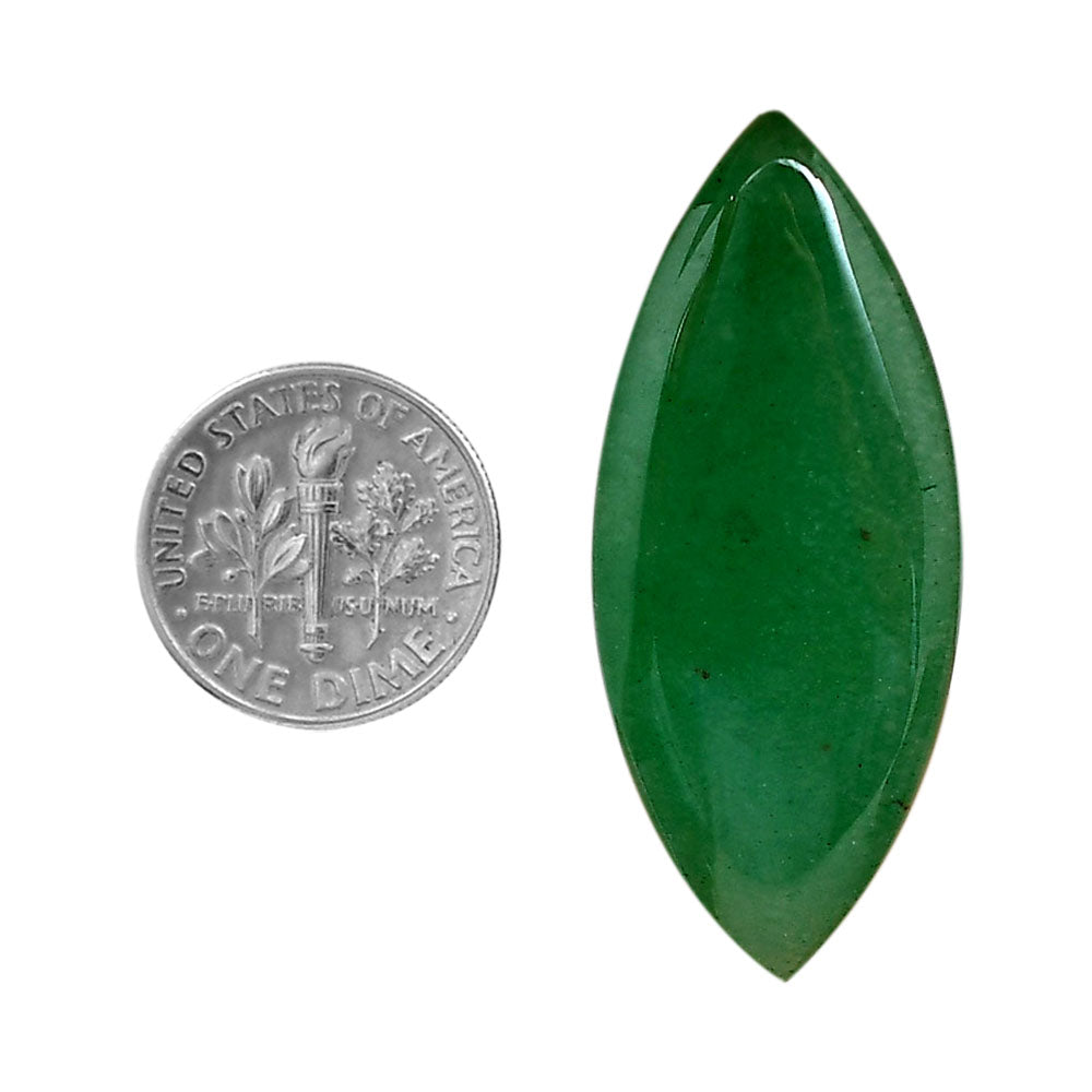 Green Aventurine 17.7x41.9x5.5 mm Marquise Shape Polished Gemstone LS76-06226
