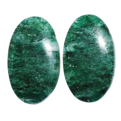 Green Aventurine Pair 14x24x4 mm Oval Shape Polished Gemstone LS76-07295