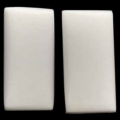 White Opal Pair 9.8x20x4.5 mm Baguette Shape Polished Gemstone LS77-04866