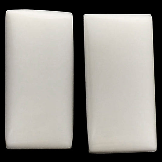 White Opal Pair 9.8x20x4.5 mm Baguette Shape Polished Gemstone LS77-04866