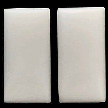 White Opal Pair 10x20x4.5 mm Baguette Shape Polished Gemstone LS77-04870