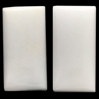 White Opal Pair 10x20x4.5 mm Baguette Shape Polished Gemstone LS77-04873