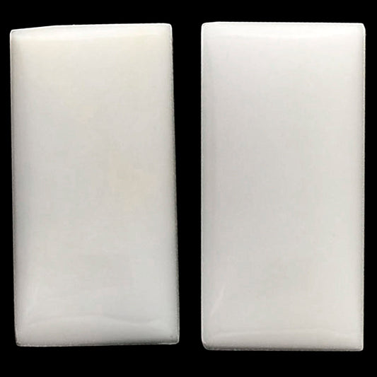 White Opal Pair 10x20x4.5 mm Baguette Shape Polished Gemstone LS77-04873