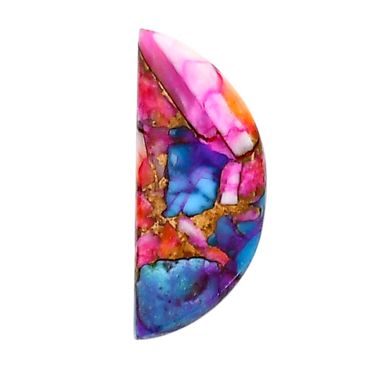Kingman Orange Dahlia Turquoise 11x25.75x3 mm Fancy Shape Polished Gemstone LS78-05337