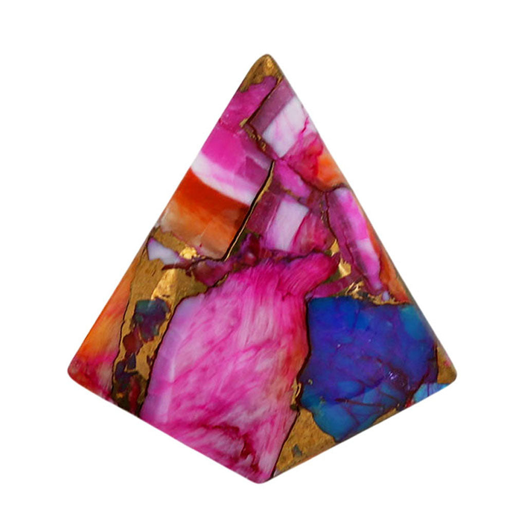Kingman Orange Dahlia Turquoise 24x26.55x5 mm Fancy Shape Polished Gemstone LS78-06932