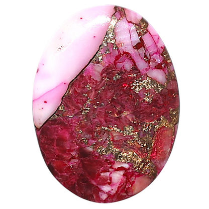 Kingman Pink Dahlia Turquoise 18x24.1x2 mm Oval Shape Polished Gemstone LS78-09063