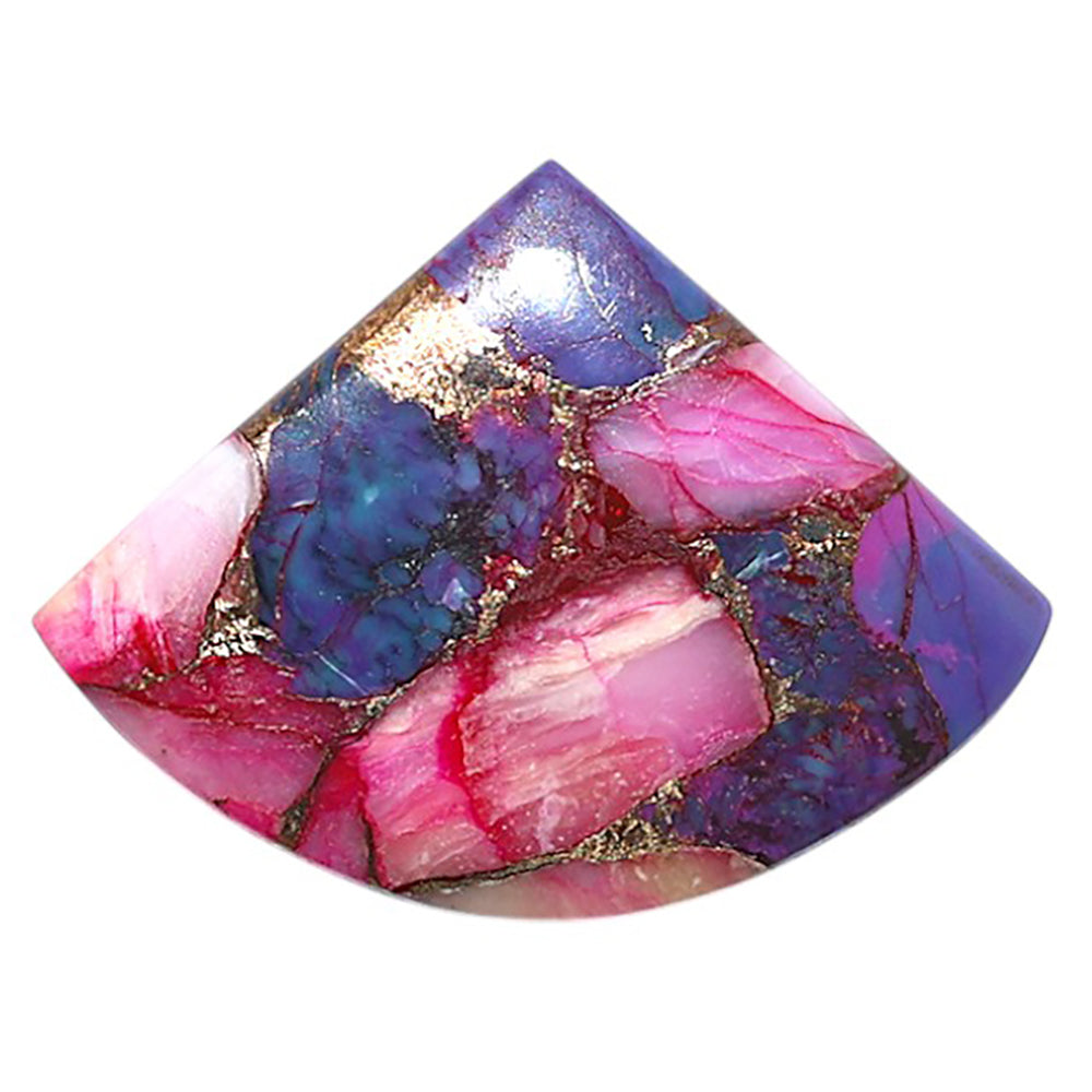 Kingman Pink Dahlia Turquoise 23.75x31.65x3 mm Fancy Shape Polished Gemstone LS78-09076