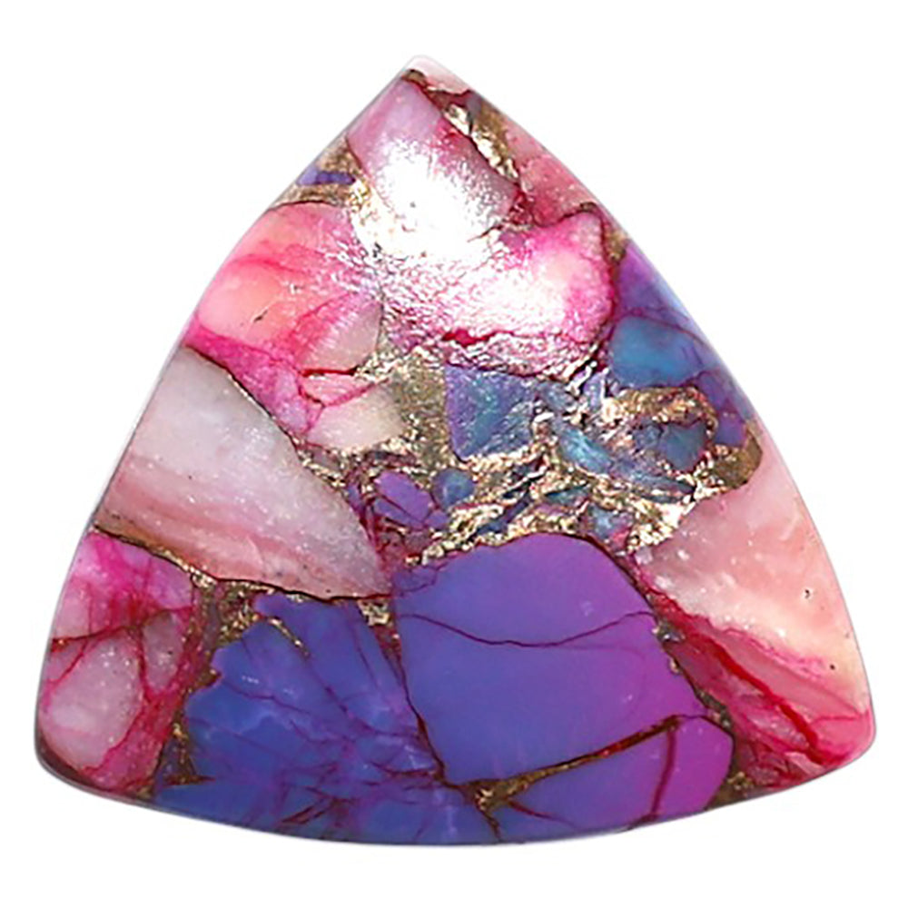 Kingman Pink Dahlia Turquoise 20.6x20.6x3.3 mm Fancy Shape Polished Gemstone LS78-09078
