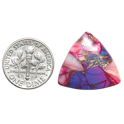 Kingman Pink Dahlia Turquoise 20.6x20.6x3.3 mm Fancy Shape Polished Gemstone LS78-09078
