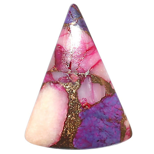 Kingman Pink Dahlia Turquoise 16.5x22.45x3.5 mm Fancy Shape Polished Gemstone LS78-09080
