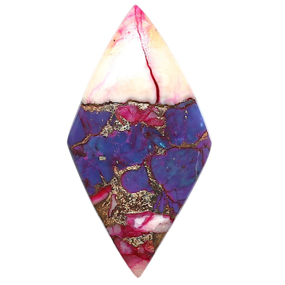 Kingman Pink Dahlia Turquoise 18x34.1x3 mm Fancy Shape Polished Gemstone LS78-09083