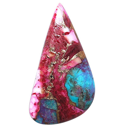 Kingman Pink Dahlia Turquoise 15.4x30.5x2.8 mm Fancy Shape Polished Gemstone LS78-09084