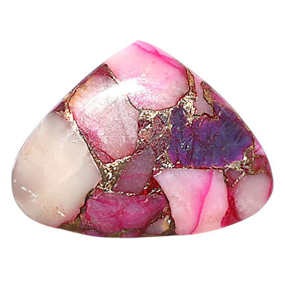 Kingman Pink Dahlia Turquoise 17.8x23.7x3 mm Heart Shape Polished Gemstone LS78-09087