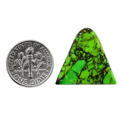Green Matrix Turquoise 21.25x23x3 mm Fancy Shape Polished Gemstone LS79-05046