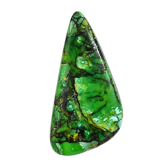 Green Matrix Turquoise 16x32.45x3.5 mm Fancy Shape Polished Gemstone LS79-05048