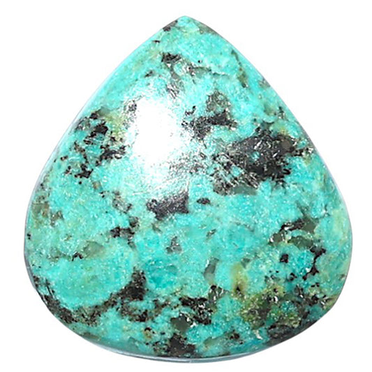 Lucky Charm Tibetan Turquoise 19.8x21.2x5.5 mm Heart Shape Polished Gemstone LS80-08758