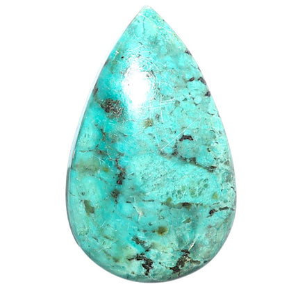 Lucky Charm Tibetan Turquoise 20x32.8x5.7 mm Pear Shape Polished Gemstone LS80-08785